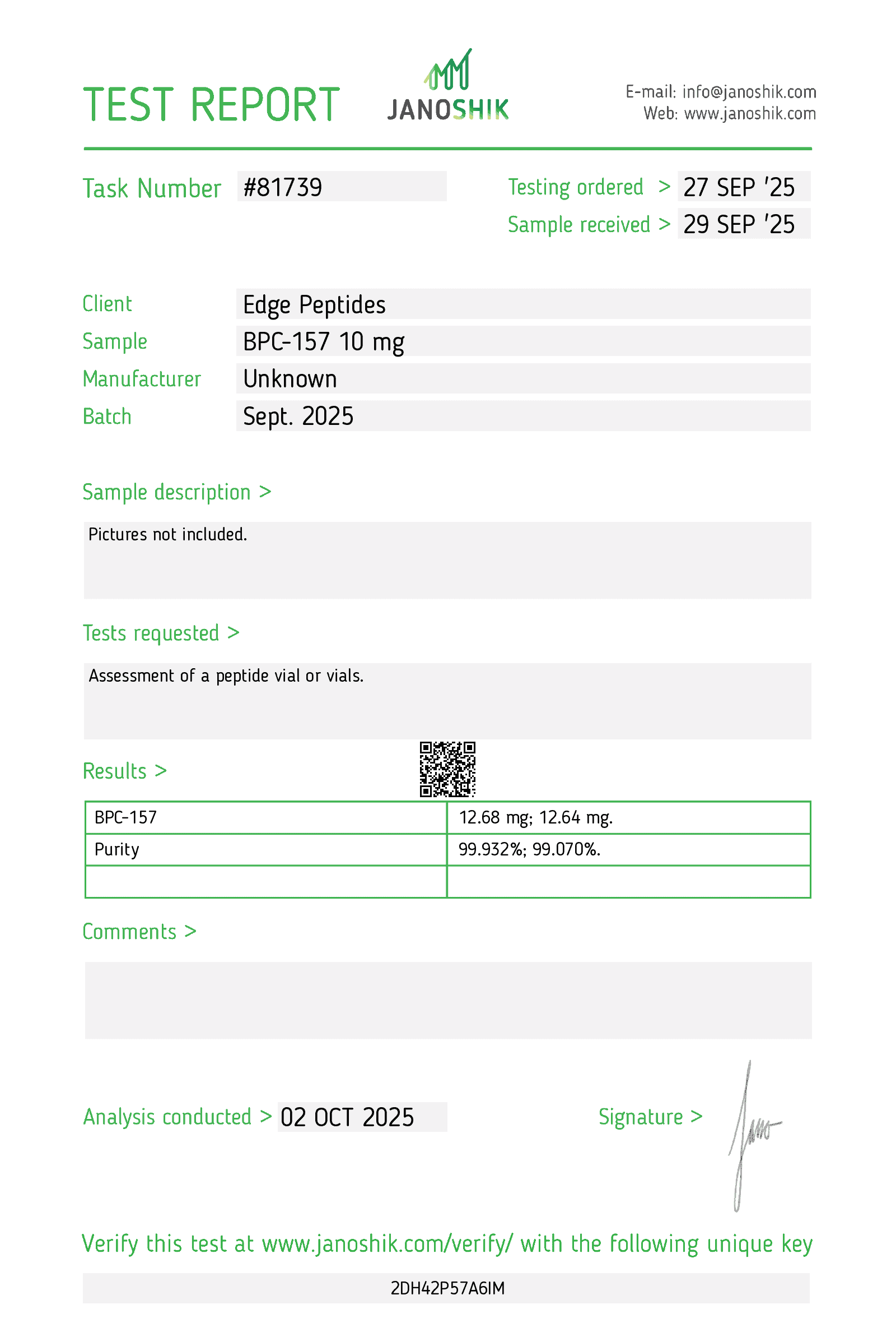 BPC-157 10-40 mg – 10 Vial Box