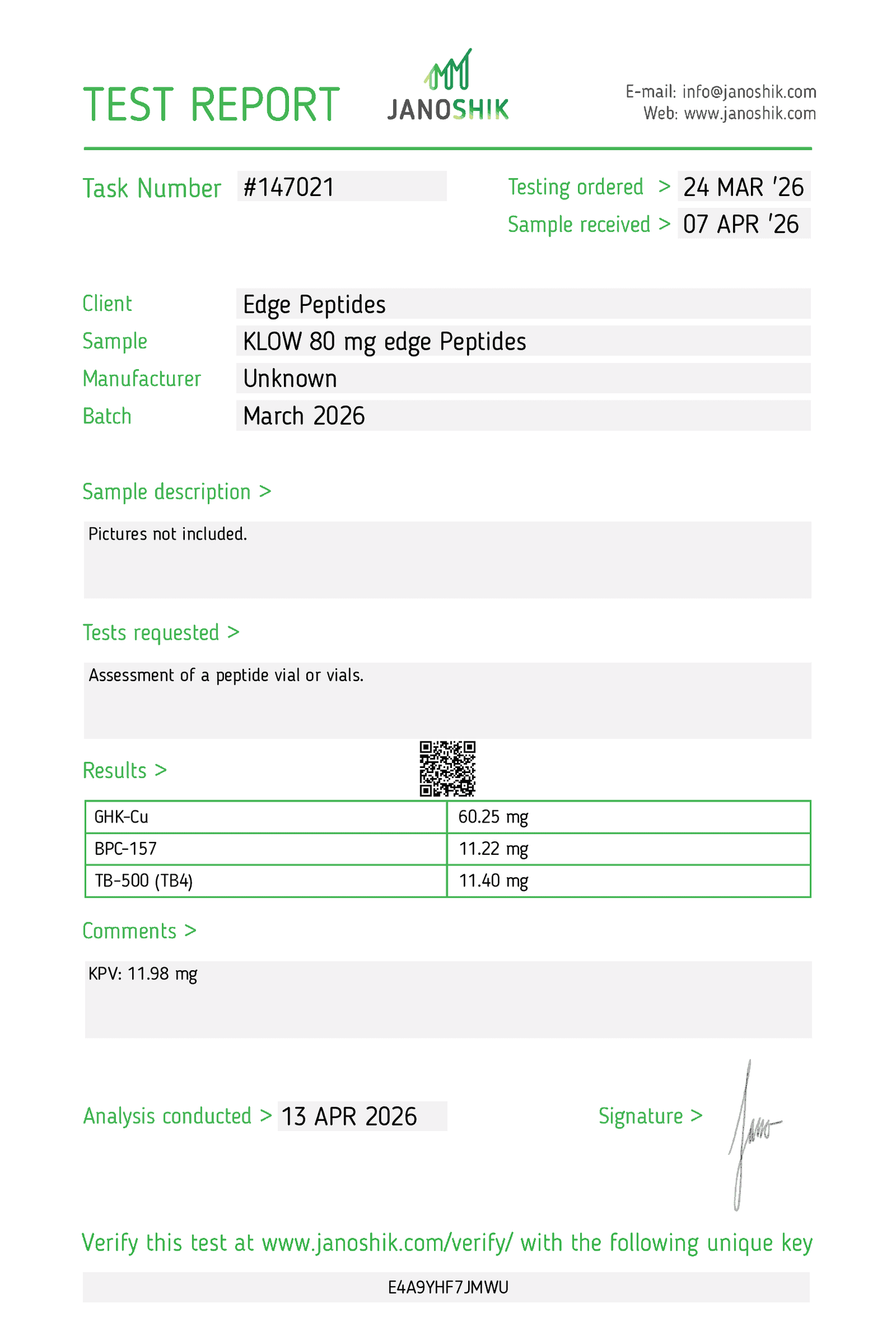 KLOW 50/10/10/10mg – 10 Vial Box