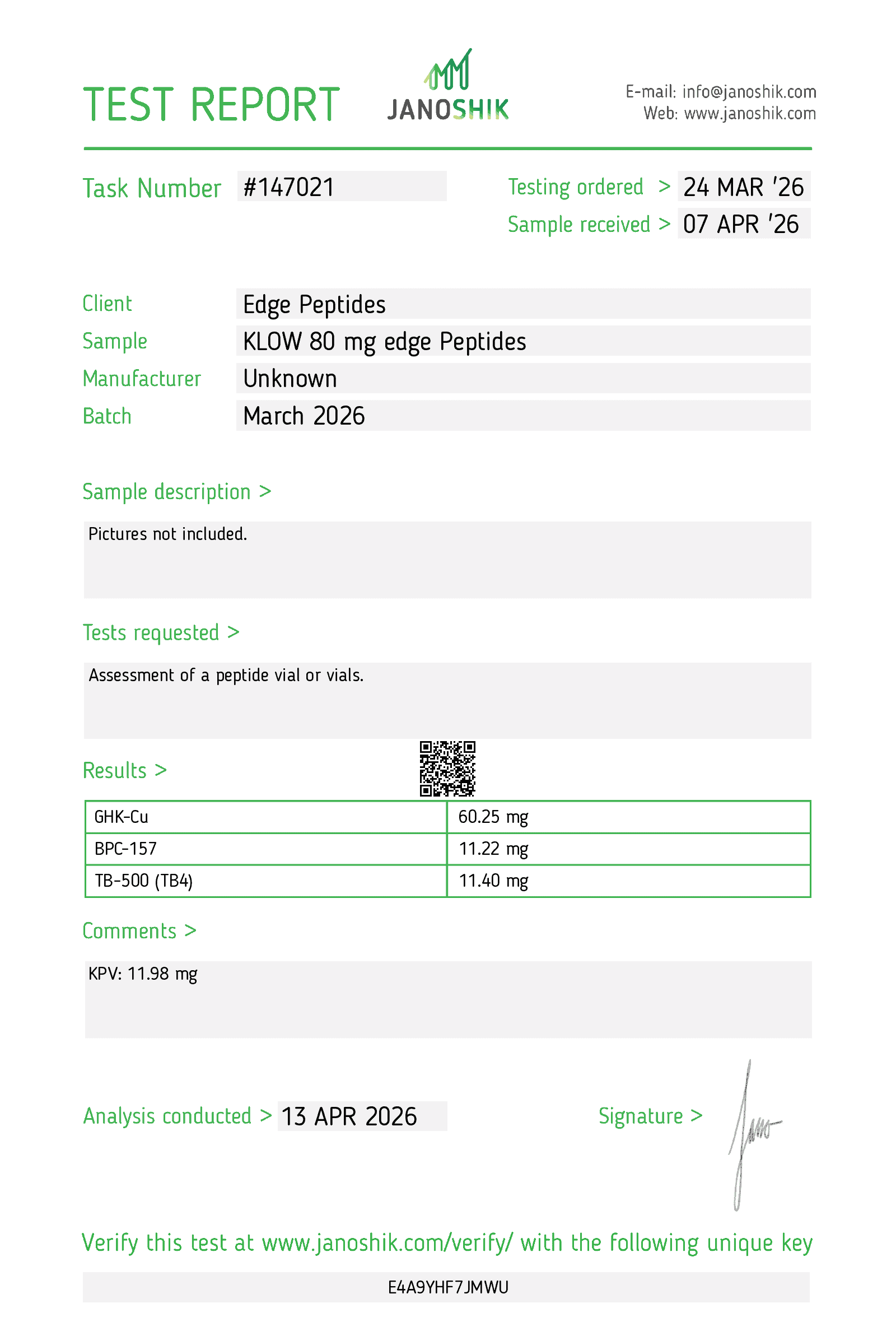 KLOW 50/10/10/10mg – 10 Vial Box