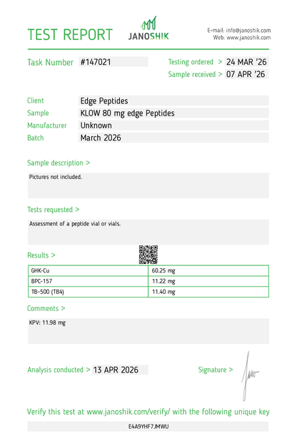 KLOW 50/10/10/10mg – 10 Vial Box