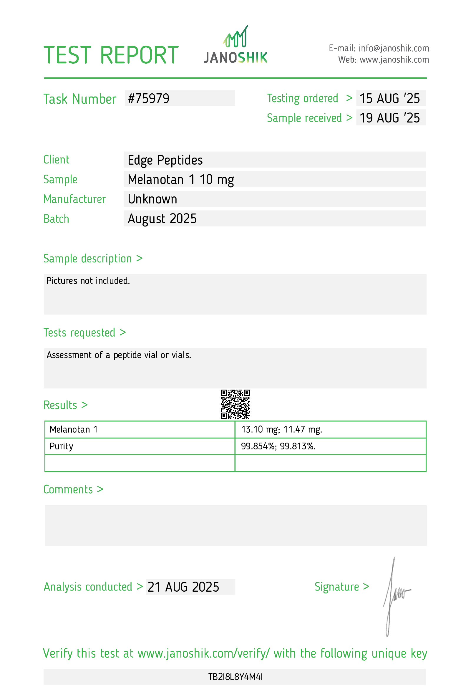 Melanotan 1 10mg – 10 Vial Box (100mg Total)
