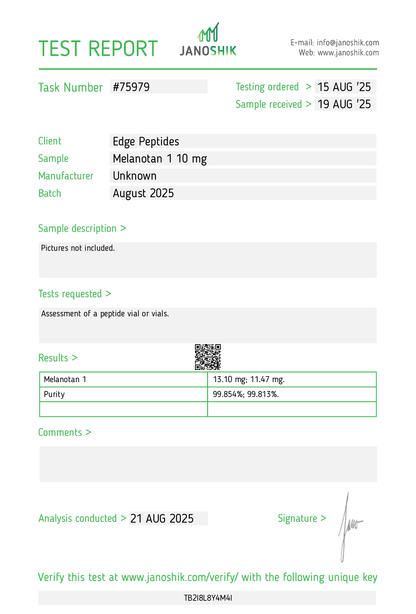 Melanotan 1 10mg – 10 Vial Box (100mg Total)