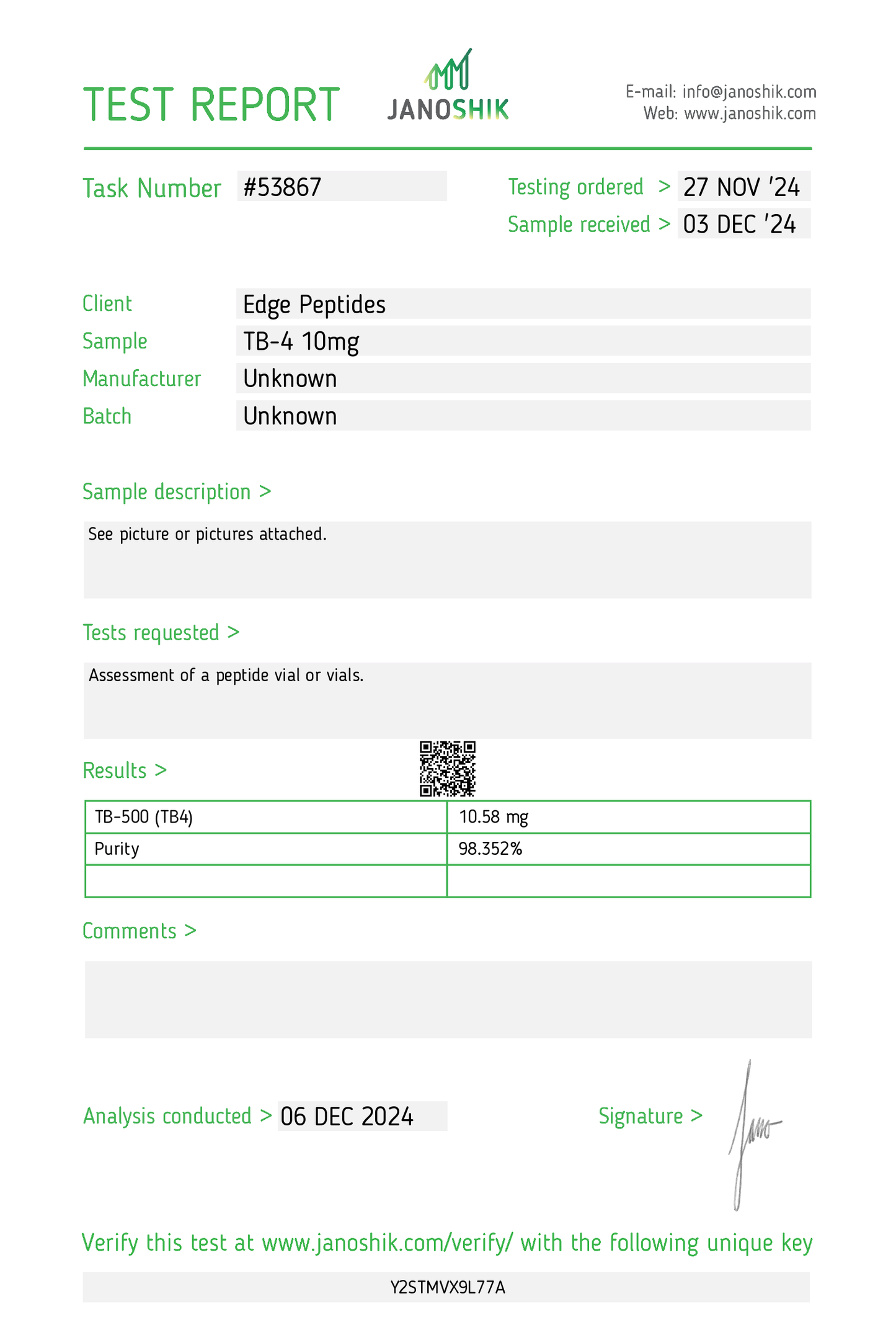 TB-500 (Thymosin Beta 4) 10-20 mg – 10 Vial Box